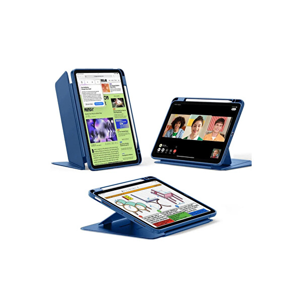 ESR Apple iPad 2025 10.9 (10.Nesil) Flip Manyetik Tablet Kılıfı - Lacivert