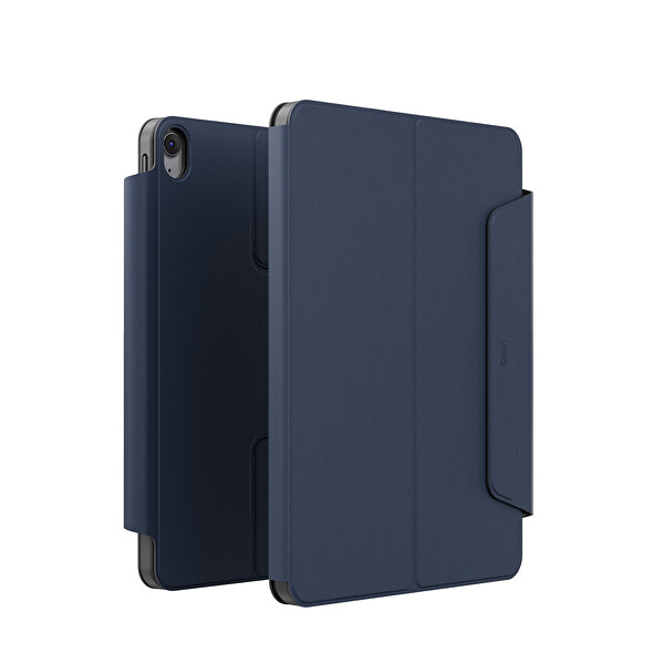 Uniq Apple iPad 2025 10.9 (10.Nesil) Rovus Snapmount 360 Derece Dönebilen Manyetik Tablet Kılıf - Lacivert