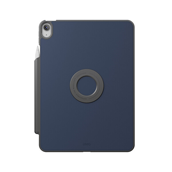Uniq Apple iPad 2025 10.9 (10.Nesil) Rovus Snapmount 360 Derece Dönebilen Manyetik Tablet Kılıf - Lacivert