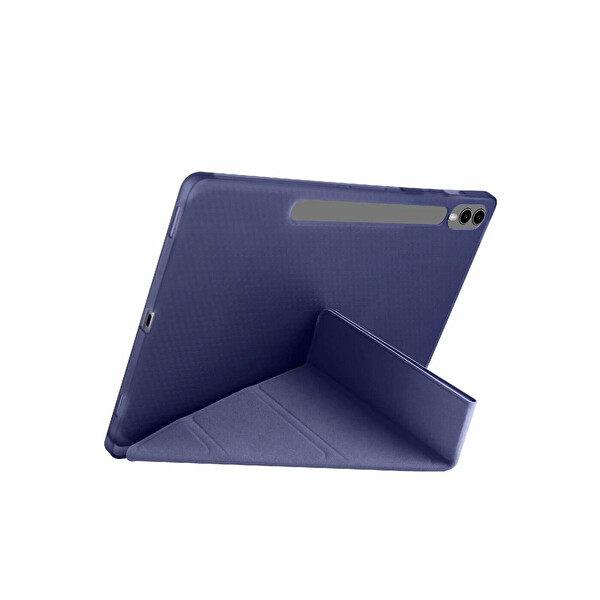 Newface Samsung Galaxy X610 Tab S9 FE Plus 12.4 Kılıf Kalemlikli Mars Tablet Kılıfı - Lacivert