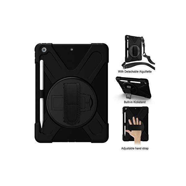 Newface Apple iPad 5 Air 9.7 Kılıf Amazing Tablet Kapak - Siyah