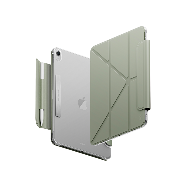 Uniq Apple iPad 2025 10.9 10.Nesil (A16) Camden Lite Kalemlikli Tablet Kapak - Yeşil