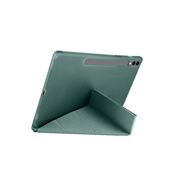 Newface Samsung Galaxy X610 Tab S9 FE Plus 12.4 Kılıf Kalemlikli Mars Tablet Kılıfı - Koyu Yeşil
