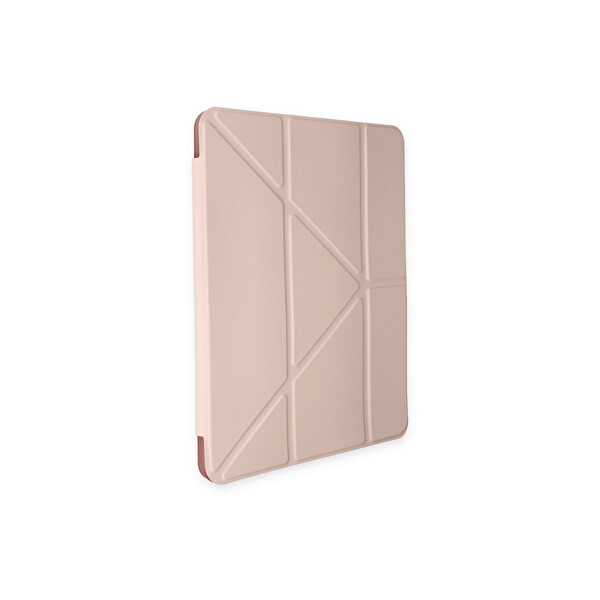 Newface Samsung Galaxy P610 Tab S6 Lite 10.4 Kılıf Kalemlikli Mars Tablet Kılıfı - Rose Gold