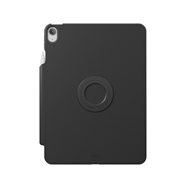 Uniq Apple iPad Air 13 (2024) Rovus Snapmount 360 Derece Dönebilen Manyetik Tablet Kılıf - Siyah