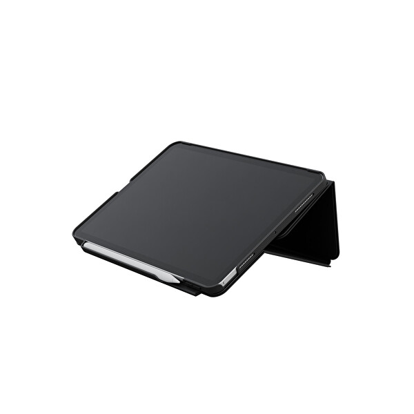 Uniq Apple iPad Air 13 (2024) Rovus Snapmount 360 Derece Dönebilen Manyetik Tablet Kılıf - Siyah