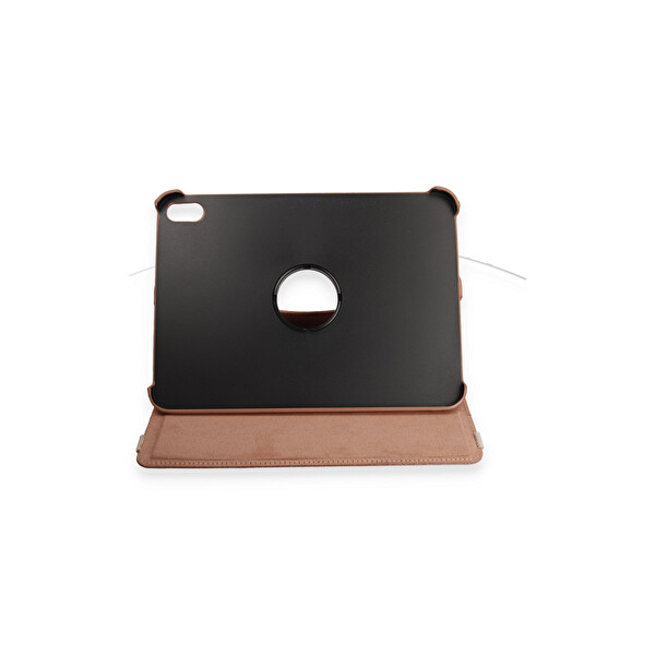 Newface Apple iPad 2025 10.9 10.Nesil (A16) Kılıf 360 Tablet Deri Kılıf - Rose Gold