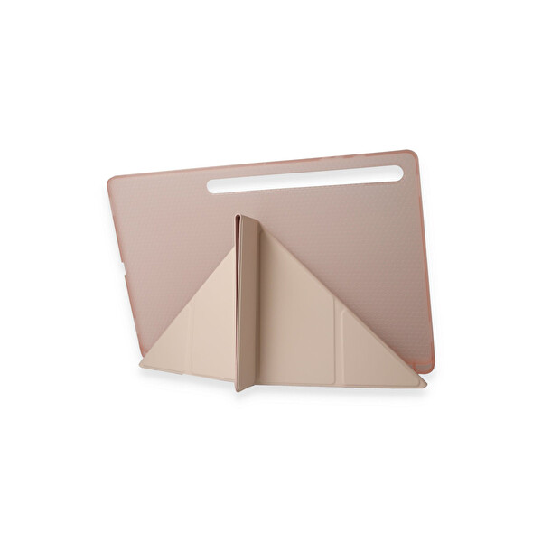 Newface Samsung Galaxy X910 Tab S9 Ultra 14.6 Kılıf Kalemlikli Mars Tablet Kılıfı - Rose Gold