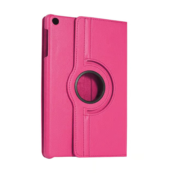 Newface Samsung Galaxy Tab A11 360 Tablet Deri Kılıf - Pembe
