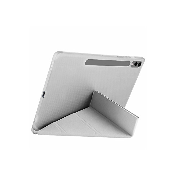 Newface Samsung Galaxy X510 Tab S9 FE 11 Kılıf Kalemlikli Mars Tablet Kılıfı - Gri