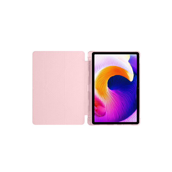 Newface Xiaomi Redmi Pad SE 4G Kılıf Kalemlikli Mars Tablet Kılıfı - Rose Gold