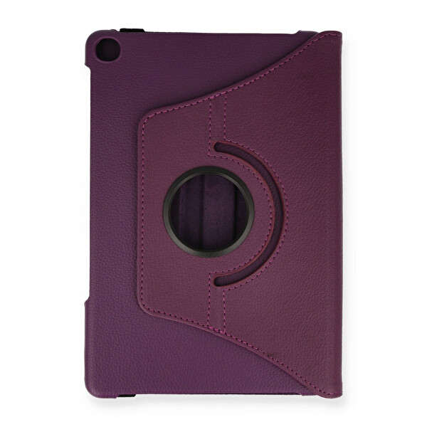 Newface Lenovo Tab M10 TB328FU Kılıf 360 Tablet Deri Kılıf - Mürdüm