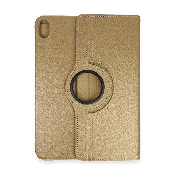 Newface Apple iPad 2025 10.9 10.Nesil (A16) Kılıf 360 Tablet Deri Kılıf - Gold
