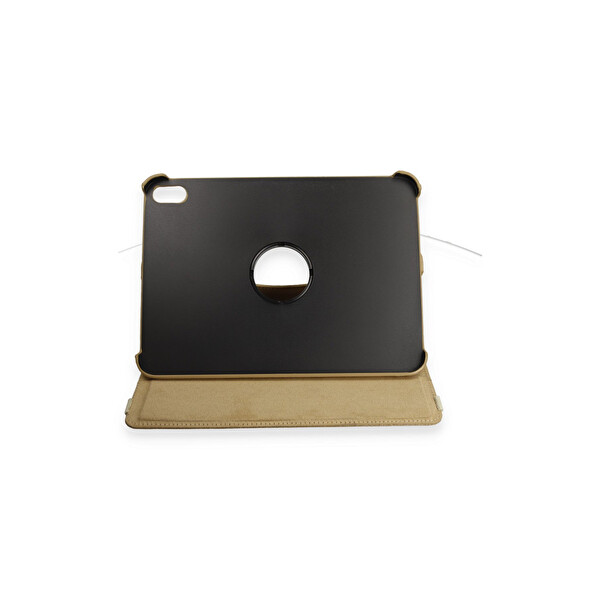 Newface Apple iPad 2025 10.9 10.Nesil (A16) Kılıf 360 Tablet Deri Kılıf - Gold