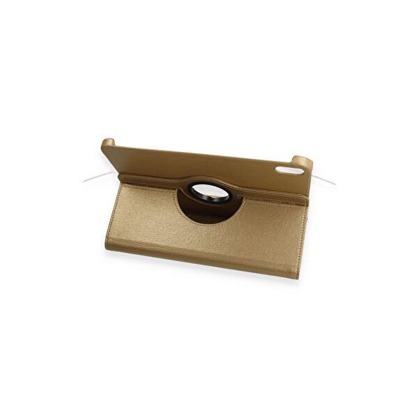 Newface Apple iPad 2025 10.9 10.Nesil (A16) Kılıf 360 Tablet Deri Kılıf - Gold