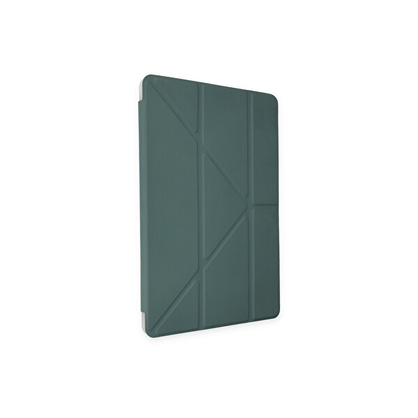 Newface Apple iPad 2025 10.9 10.Nesil (A16) Kılıf Kalemlikli Mars Tablet Kılıfı - Koyu Yeşil