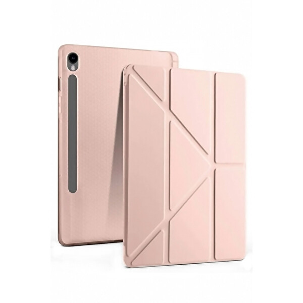 Newface Samsung Galaxy Tab S10 FE Plus 13.1 Kalemlikli Mars Tablet Kılıfı - Rose Gold