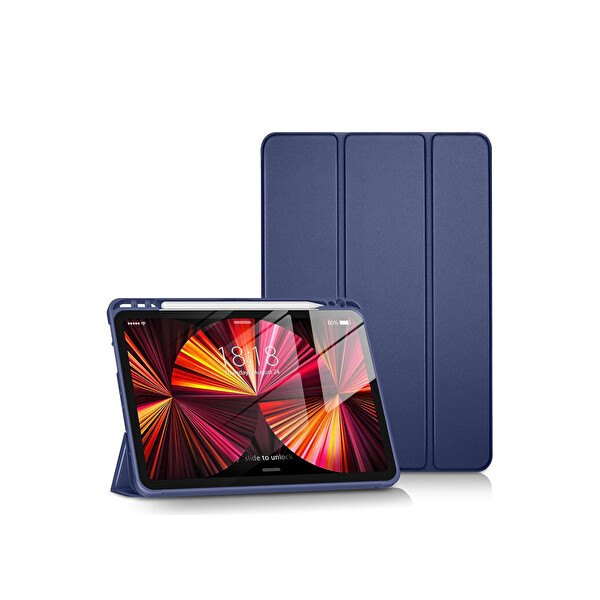Newface Apple iPad Pro 11 (2024) Kılıf Tablet Smart Kılıf - Lacivert