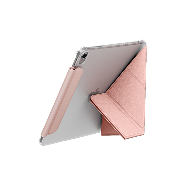 Uniq Apple iPad 2025 10.9 10.Nesil (A16) Camden Lite Kalemlikli Tablet Kapak - Pembe