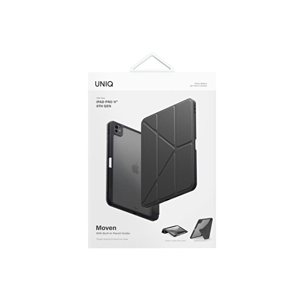 Uniq Apple iPad Pro 11 (2022) Moven Standlı Tablet Kapak - Gri