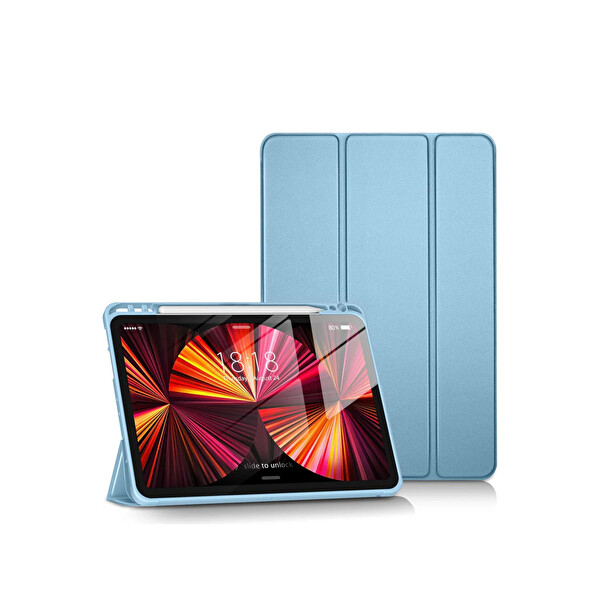 Newface Apple iPad Pro 11 (2024) Kılıf Tablet Smart Kılıf - Mavi
