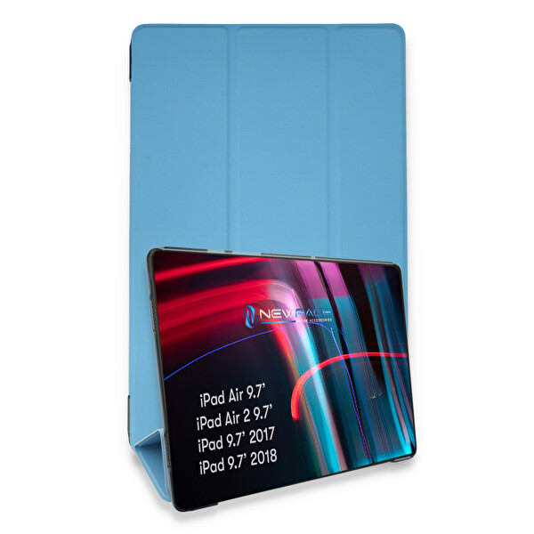 Newface Apple iPad 5 Air 9.7 Kılıf Tablet Smart Kılıf - Mavi