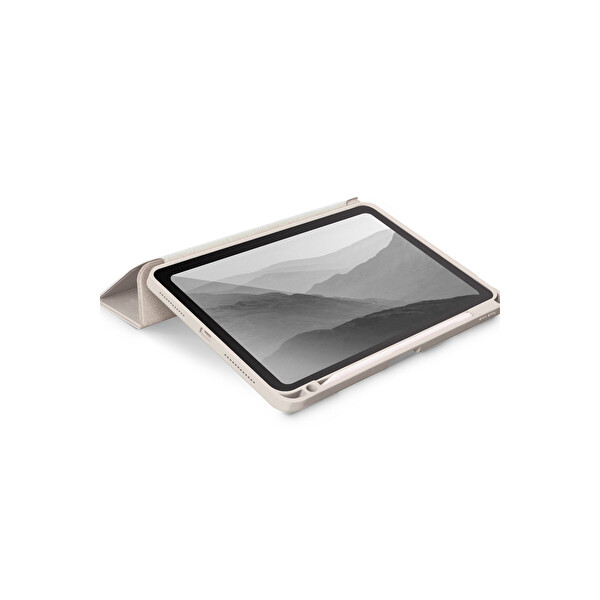Uniq Apple iPad Air 4 10.9 Moven Standlı Tablet Kapak - Bej