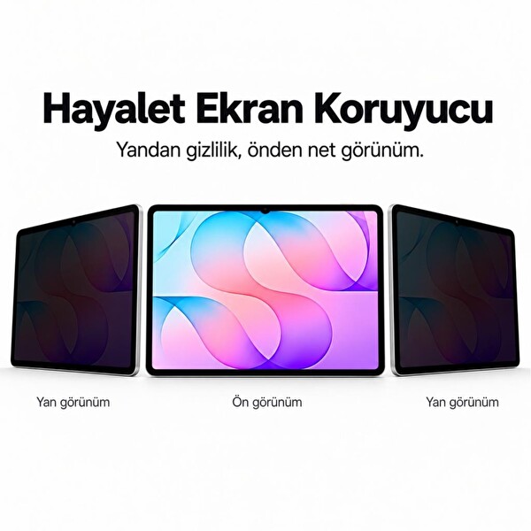 Engo Samsung Galaxy Tab S12 Plus İle Uyumlu Hayalet Ekran Koruyucu 12.6