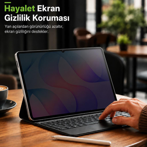 Engo Samsung Galaxy Tab S12 Plus İle Uyumlu Hayalet Ekran Koruyucu 12.6