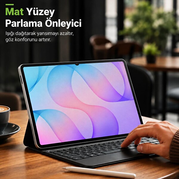 Engo Samsung Galaxy Tab S12 Plus İle Uyumlu Mat Ekran Koruyucu 12.6