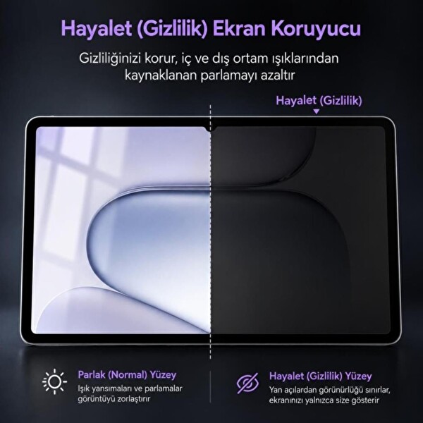Engo Samsung Galaxy Tab S12 Ultra Uyumlu Hayalet Ekran Koruyucu 14.6