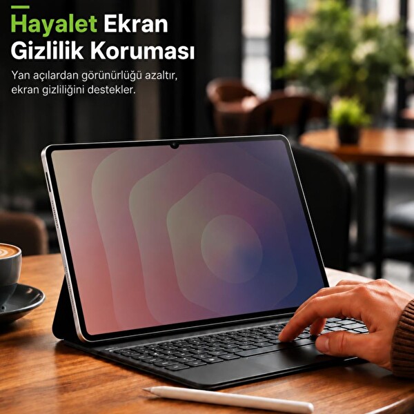 Engo Samsung Galaxy Tab S12 Ultra Uyumlu Hayalet Ekran Koruyucu 14.6