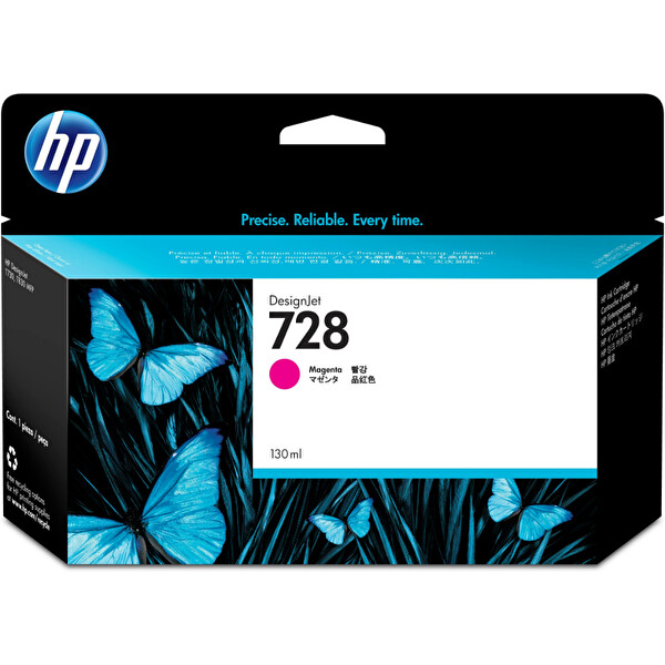 HP 728 F9J66A 130 ML Orijinal Kırmızı Mürekkep Kartuşu