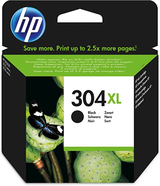 HP HP 304 XL N9K08AE Orijinal Siyah Mürekkep Kartuşu