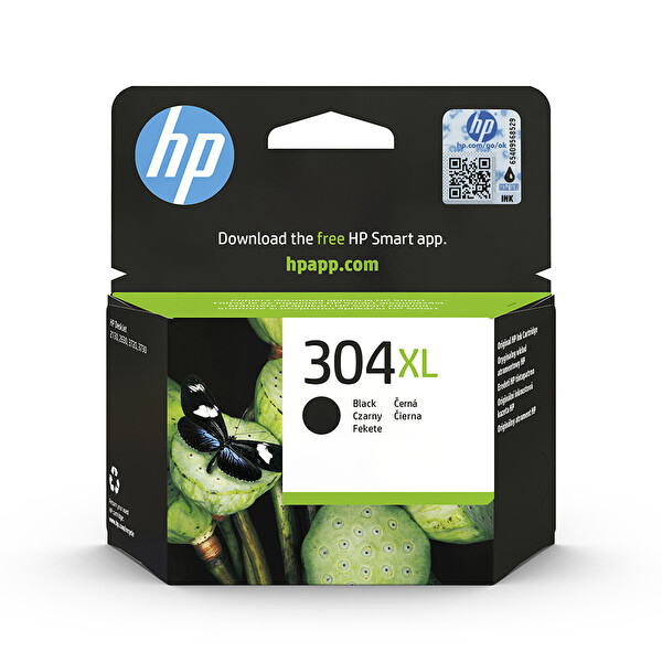 HP 304 XL N9K08AE Orijinal Siyah Mürekkep Kartuşu