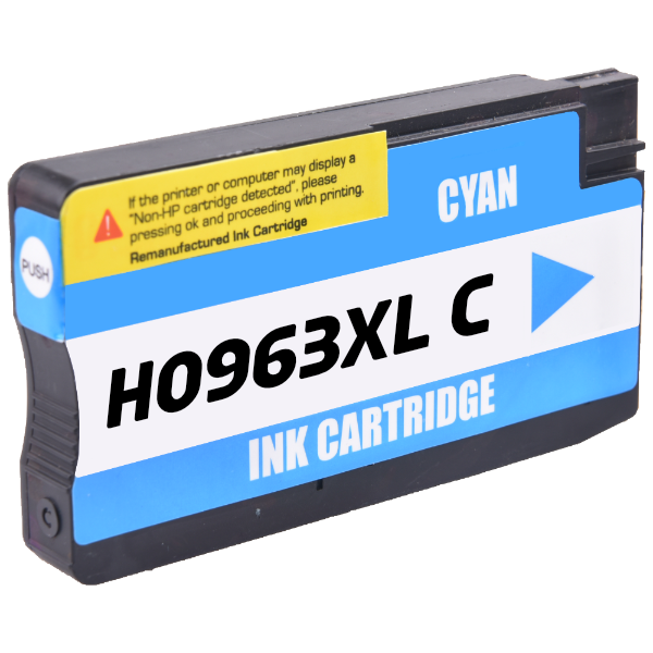 BK HP 963XL 3JA27AE Muadil Mavi Kartuş