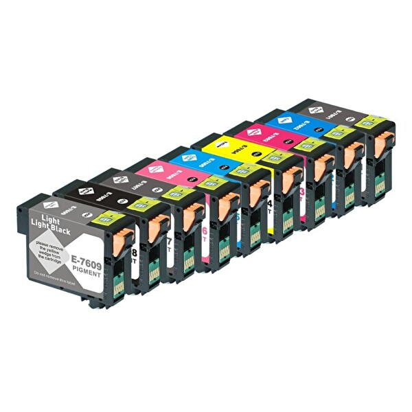 BK Epson T7601-7609 9 Renk Photoink Muadil Kartuş