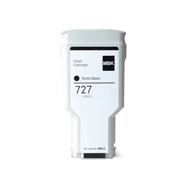 BK HP 727-C1Q12A Uyumlu Photoink Extra Yüksek Kapasiteli Siyah Kartuş