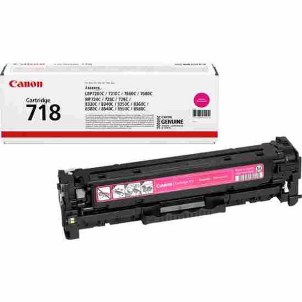 Canon CRG 718M Orijinal Kırmızı Toner Kartuşu