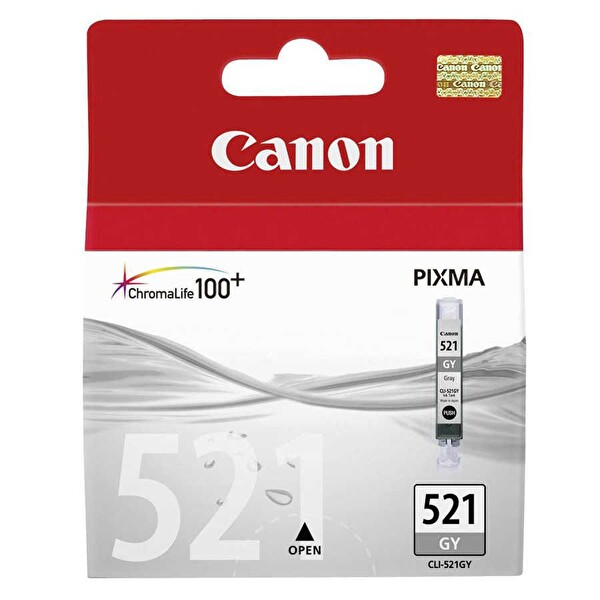 Canon CLI 521GY 2937B004 Açık Gri Orijinal Mürekkep Kartuş
