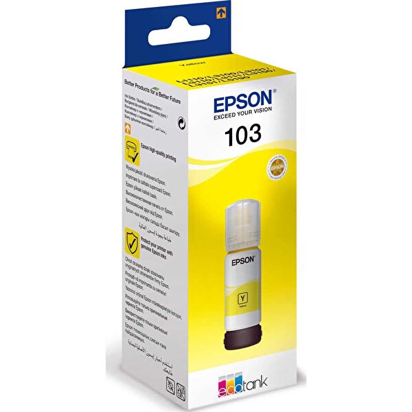 Epson 103 C13T00S44A 65 ML Sarı Orijinal Mürekkep