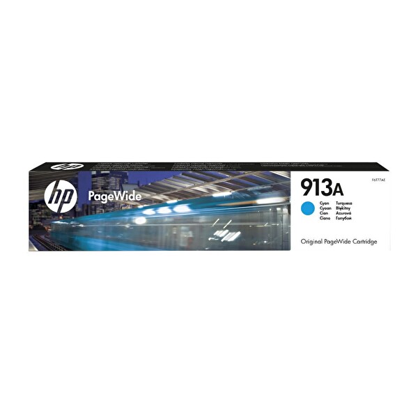 HP 913A-F6T77AE Orijinal Mavi Mürekkep Kartuş