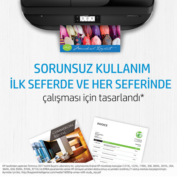 HP Orijinal 653 3YM75AE Siyah Mürekkep Kartuşu