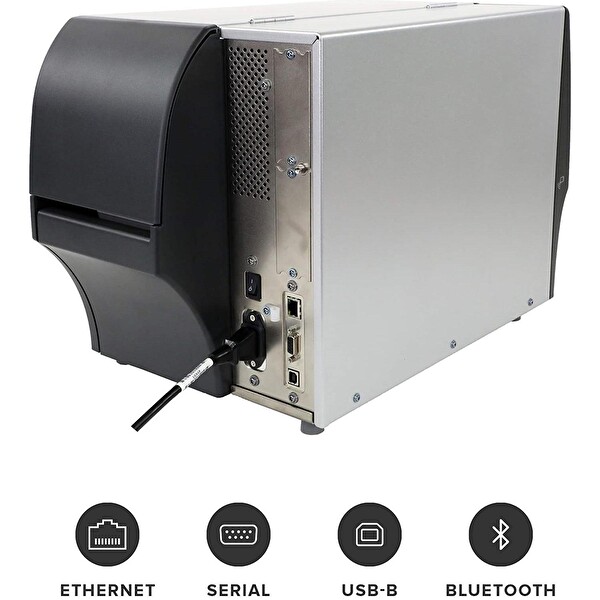 Zebra ZEB-ZT41142Thermal - Seri - USB - Ethernet - Bluetooth 203 DPI Endüstriyel Barkod Yazıcı