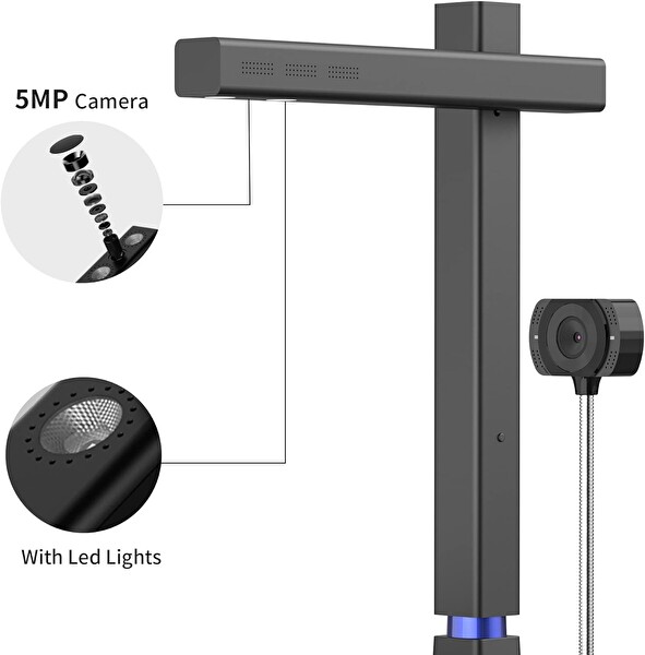 CZUR Shine 500 Surface Pro AC Belge Tarayıcı 5 MP Belge Kamerası