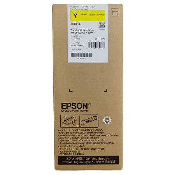 Epson Mürekkep Orj. WF Ent. AM-C5000 C6000 Yellow (30K)