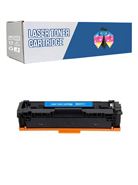 Powprint HP 207A-W2211A LaserJet Pro MFP M282NW 1.250 Syf Mavi Çipli Muadil Toner
