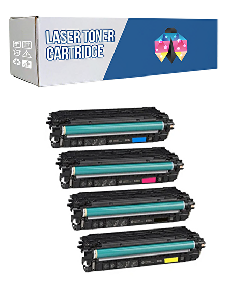 Powprint Canon CRG-040H CMYK 1 Set Muadil Toner