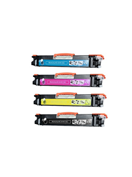 Powprint Canon CRG-729 / I-Sensys LBP-7010 CMYK 1 Set Muadil Toner