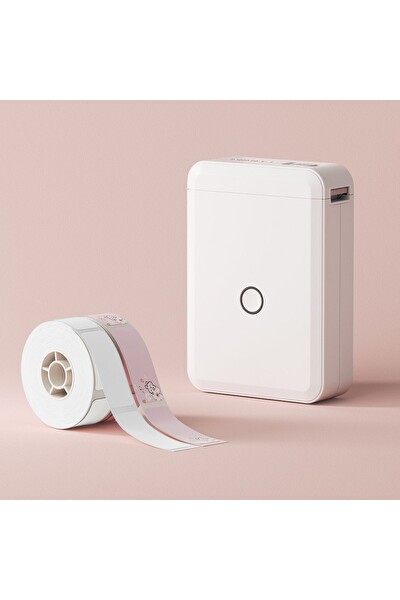Niimbot D110 Bluetooth Taşınabilir Termal Etiket Yazıcı - Beyaz